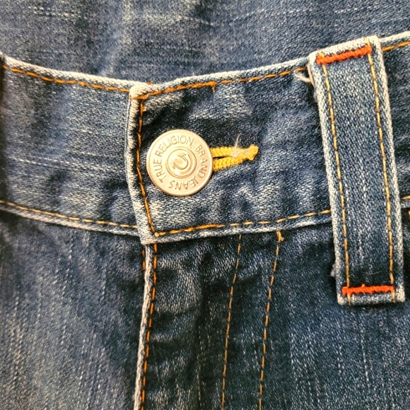 Uocycled, Handmade True Relgion Denim Jean Skirt - Picture 9 of 9